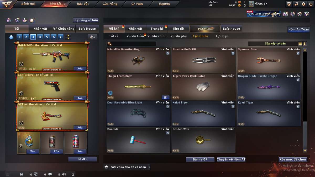 shop acc cf uy tin gia re